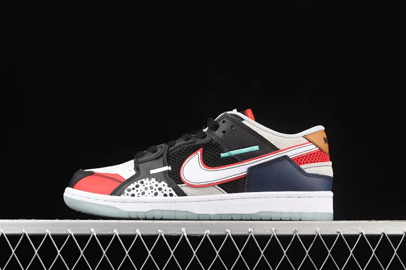 All categories Nk SB Dunk series Nk SB Dunk Low low-top sneakers Nk Dunk Scrap colorful stitching and stitching colorful low-top casual sneakers DB0500-300